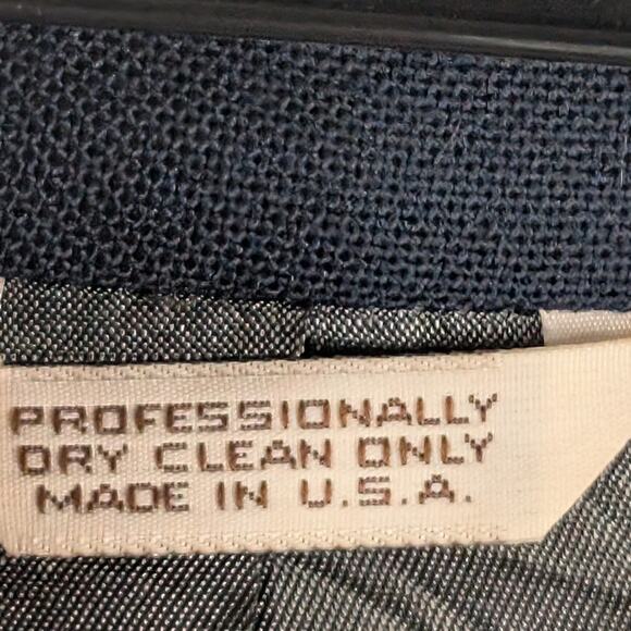 Christopher Hayes 44R Mens Blazer Navy USA Made 2 Button Tailored Sport Coat - Picture 3 of 7